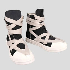 Unisex High Top Sneakers Pentagramm mit Jumbo-Schnürsenkel