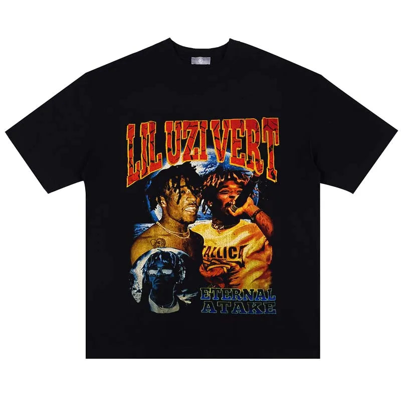 Camiseta gráfica extragrande - Lavada Lil Uzi Vert