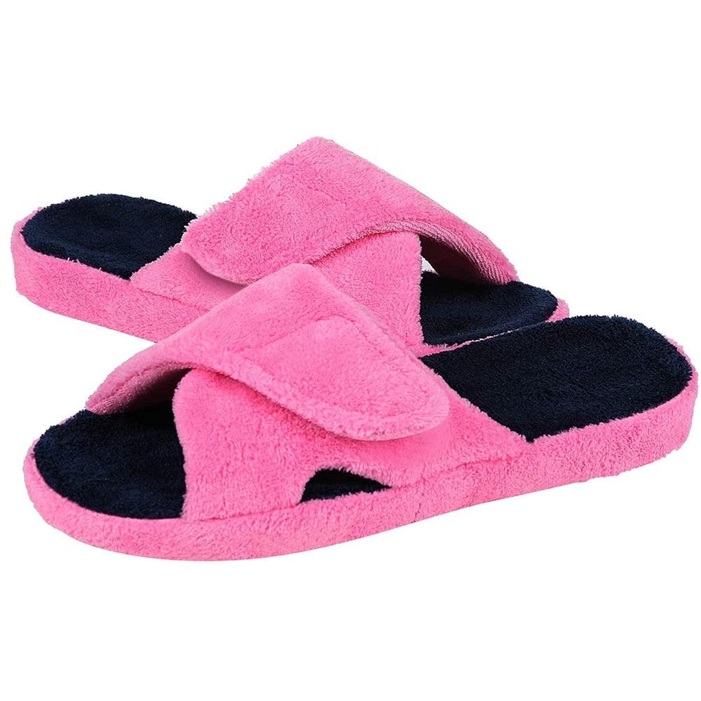 Zapatillas de baño de punta abierta para mujer 