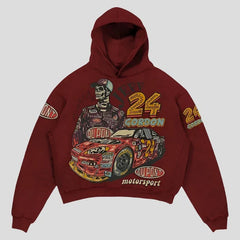 Sudadera con capucha Jeff Gordon - Ropa urbana unisex de gran tamaño