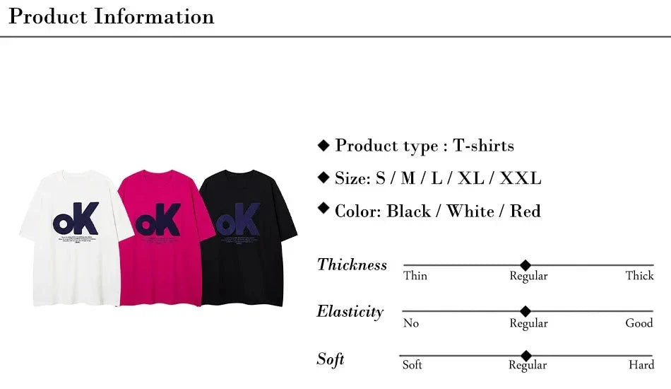 Graphic Oversized T Shirt - OK Patchwork