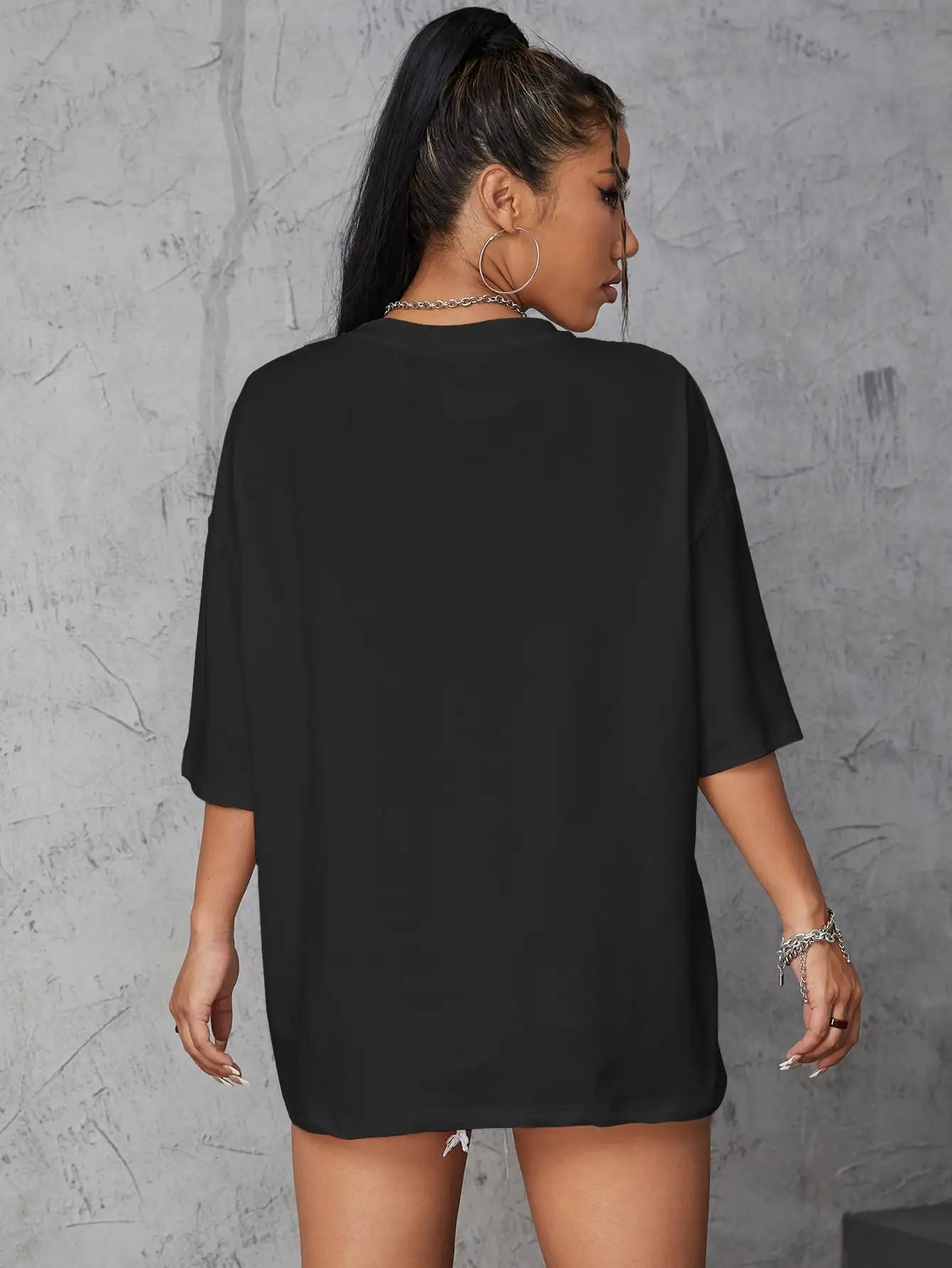 Camiseta gráfica extragrande para mujer "Intense Feelings"