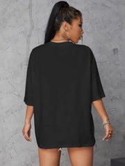 Camiseta gráfica extragrande para mujer "Intense Feelings"