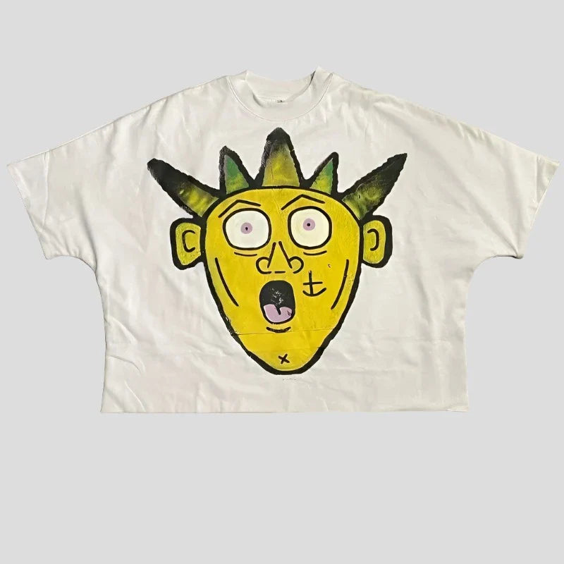 Graphic Tees Oversized Y2K Cotton Tops