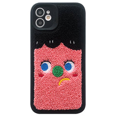 Sad & Happy Fuzzy iPhone Case