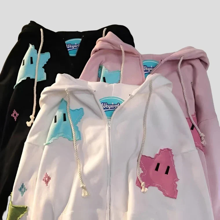 Sudadera con capucha de estrella de dibujos animados para sudadera con capucha