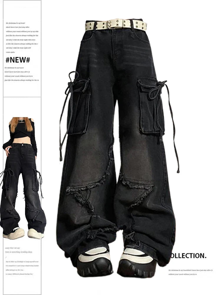 Baggy Pants - Gothic Women's Cargo Jeans