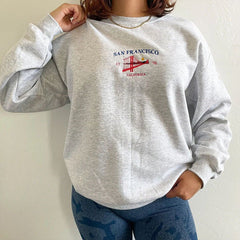 Sweatshirt mit San Francisco-Stickerei