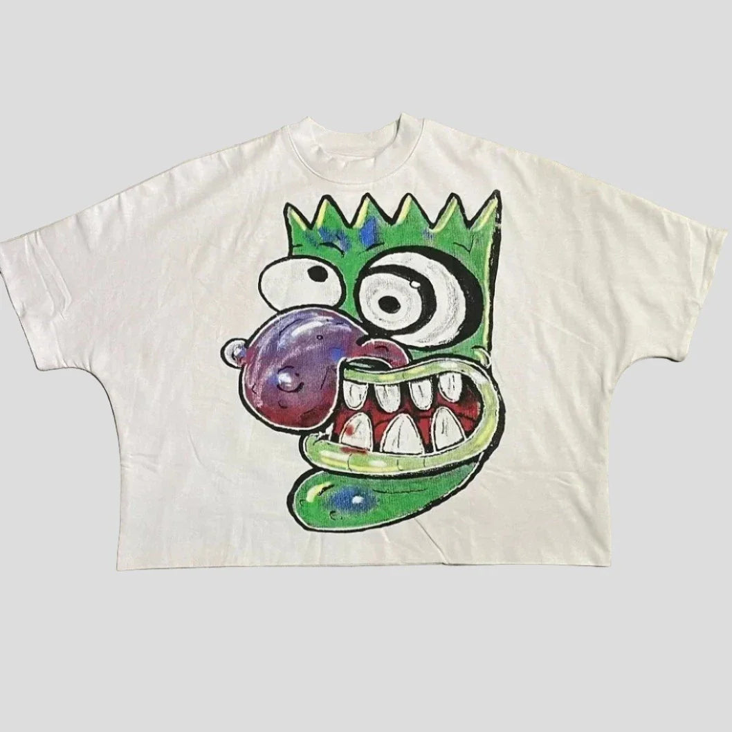 Graphic Tees Oversized Y2K Cotton Tops