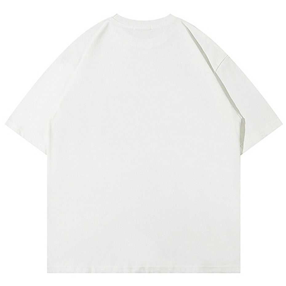 Camisetas de hombre con empalme de estrellas de gran tamaño