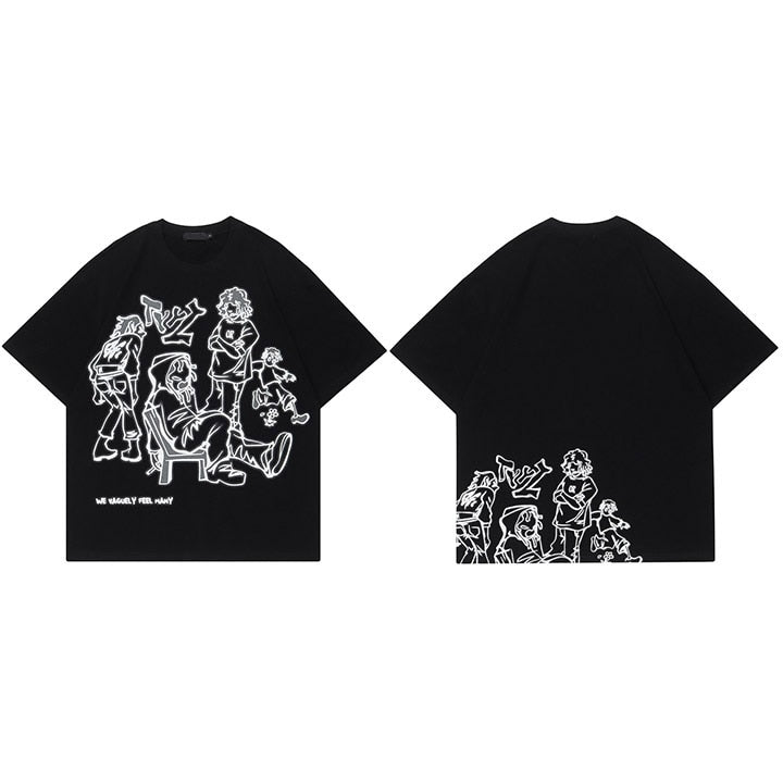 Camisetas de verano unisex de estilo urbano