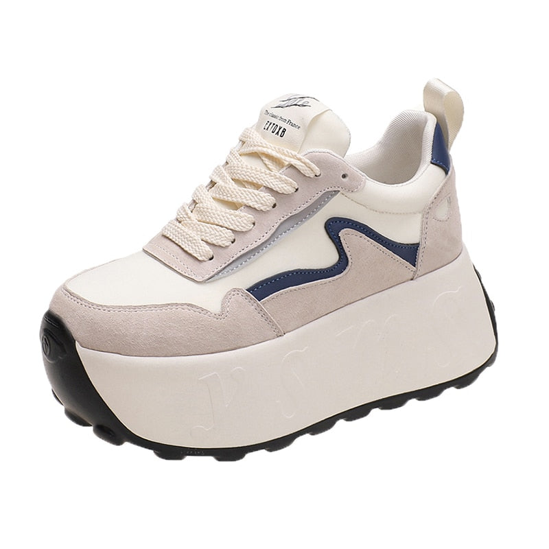 Plateau-Sneaker mit dicker Sohle für Damen