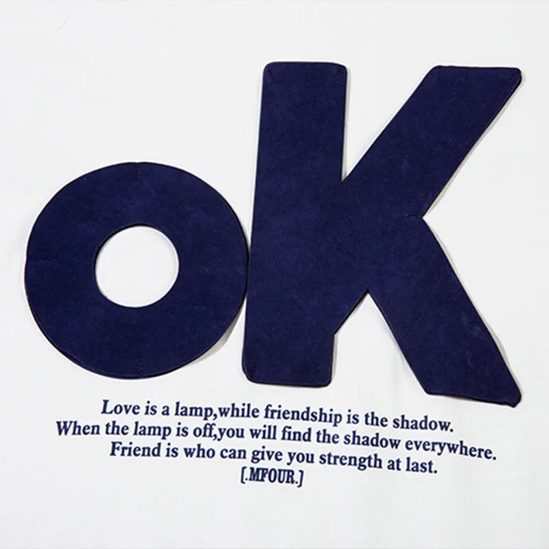 Graphic Oversized T Shirt - OK Patchwork