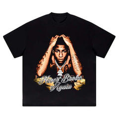 Colección de camisetas clásicas con retratos de los noventa y un aire retro