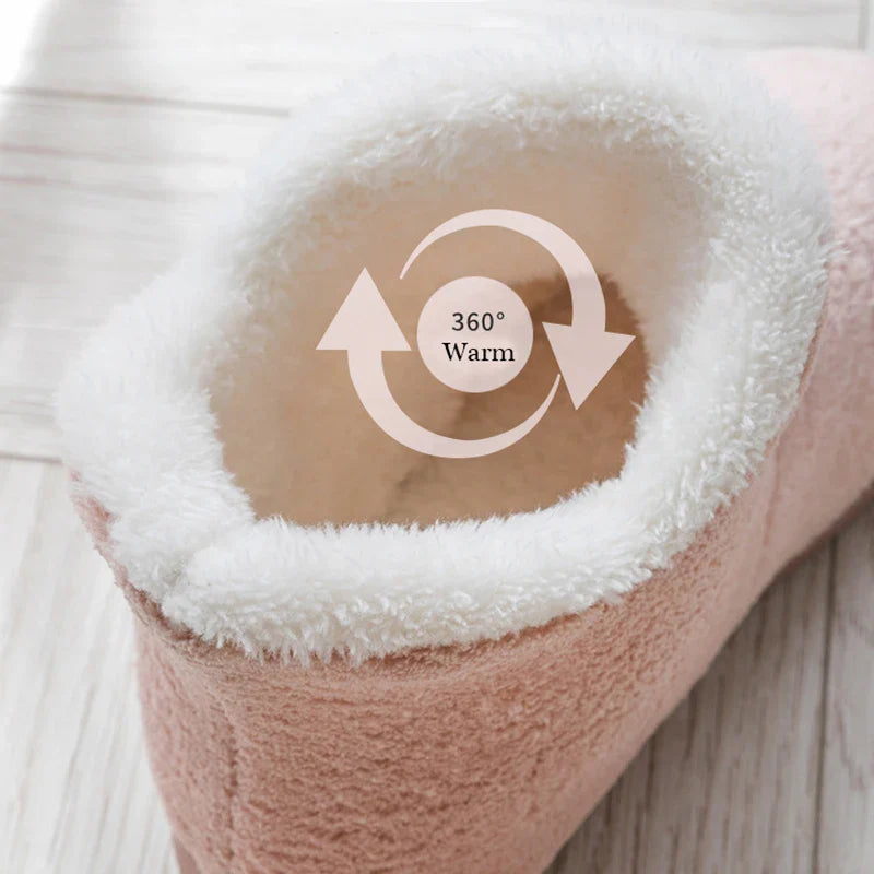 Winter Warm Slip Anti-slip Faux Fur Boots for Women