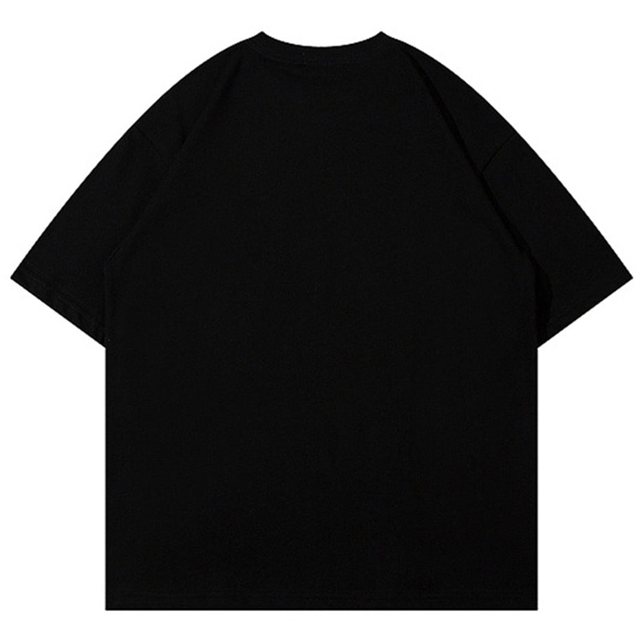 Camisetas de hombre con empalme de estrellas de gran tamaño