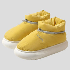 Pantuflas unisex de felpa suave e impermeables para el invierno