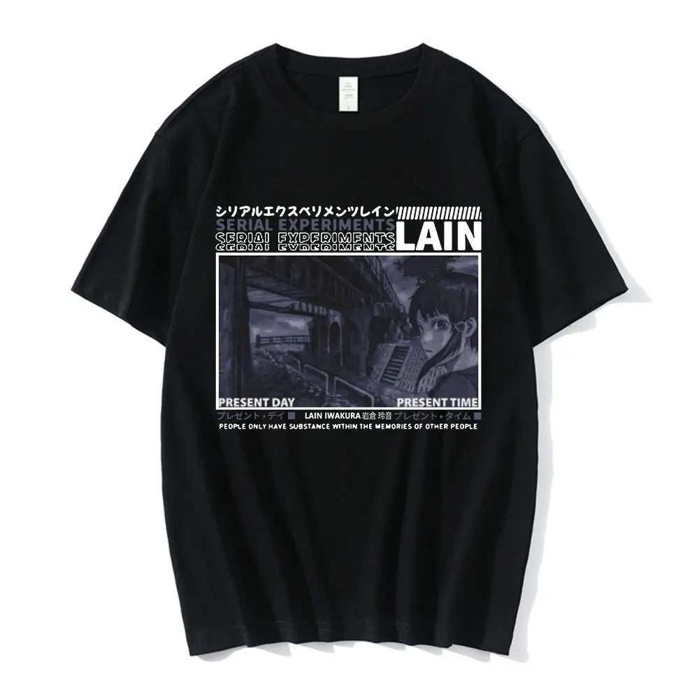 Experimentos en serie Lain Tee Unisex Ciencia ficción Manga