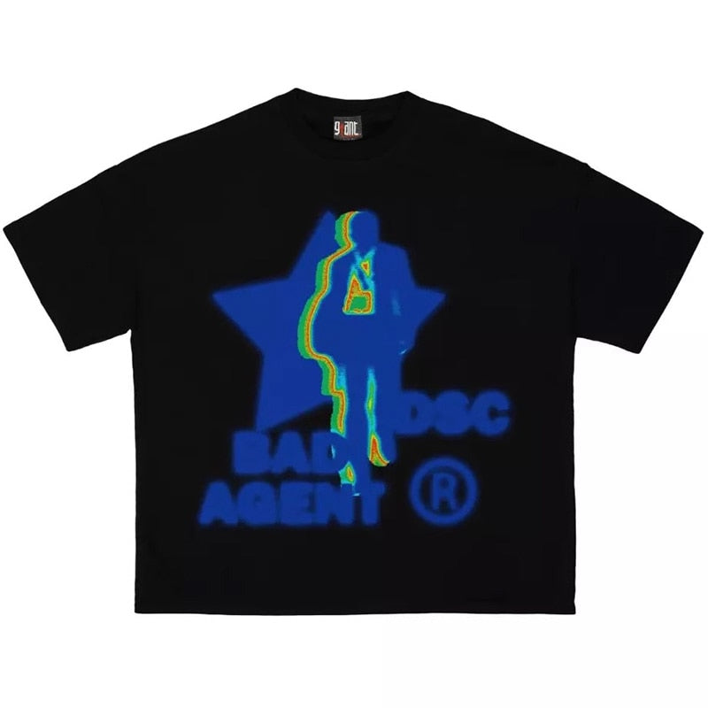 Bad Agent Streetwear-T-Shirts mit Grafik für Männer