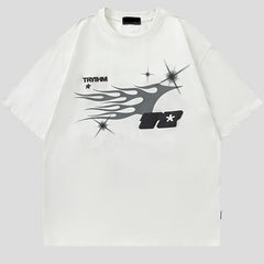 Camiseta oversize para hombre - Estampado gráfico