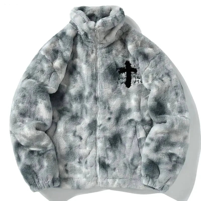 Abrigo de invierno de piel de algodón para hombre