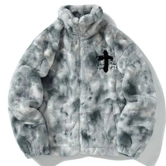 Abrigo de invierno de piel de algodón para hombre
