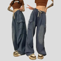 2000 Y2K Baggy Cargo Wide Leg Pants - Grunge Streetwear für Damen