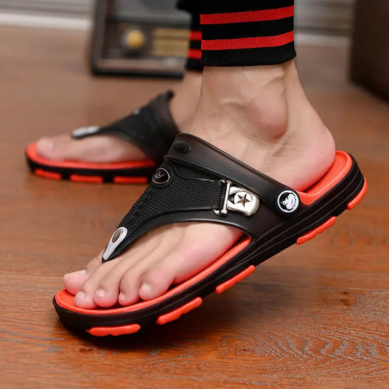 Summer Sandals Outdoor Beach Indoor Durable Anti-Slip Peep Toe Men's