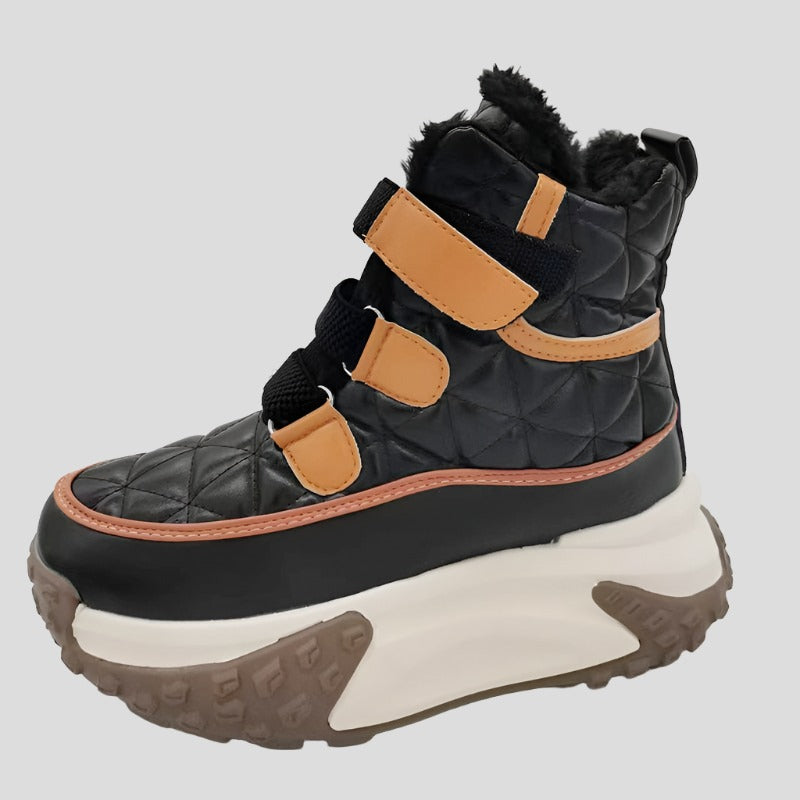 Leather Chunky Platform Sneakers for Women