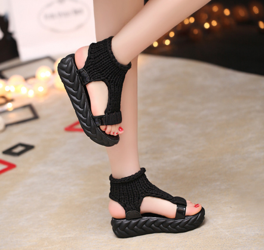 Gladiator Heeled Platform Sandals