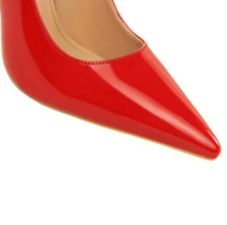 PU High-Heeled Basic Pumps