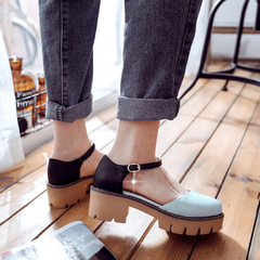 Casual Sandals With Square Heels