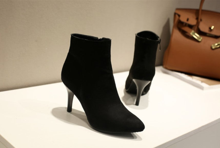 High-Heeled Ankle Boots