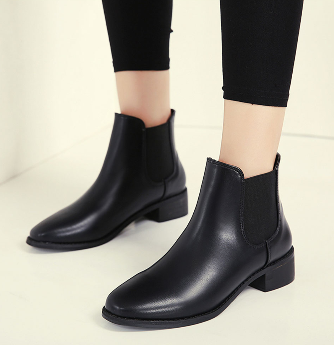 Casual Low Heels Ankle Boots