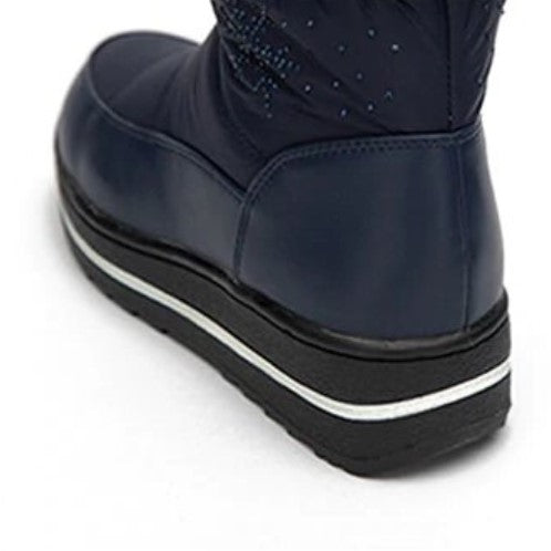 Thick Mid-Calf Snow Boots With Velvet Lining