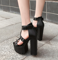 Sandals With Square Heels