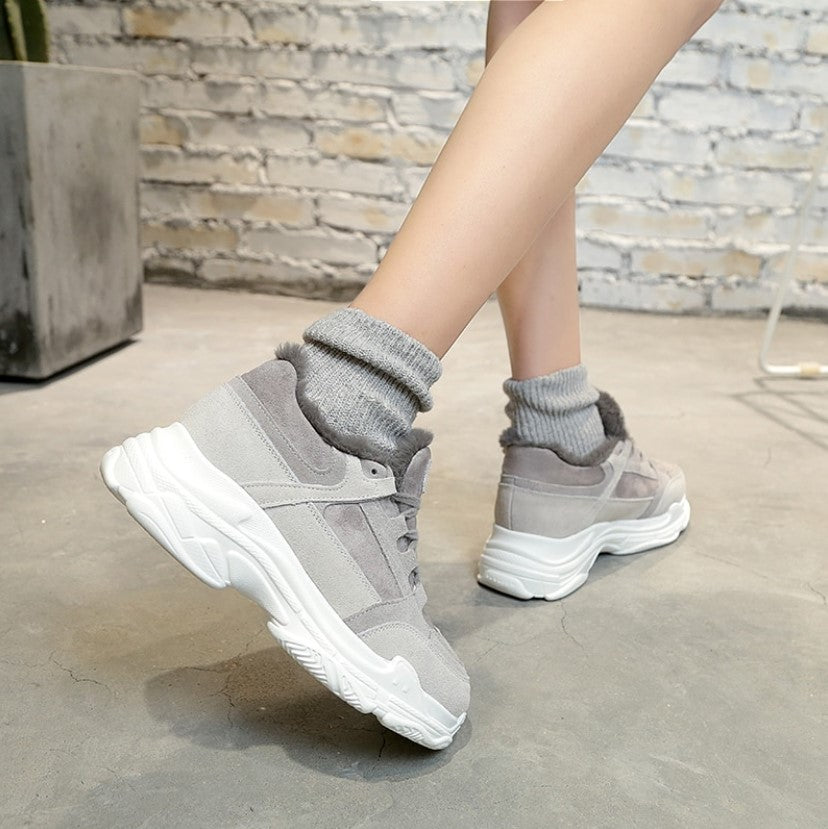 Thick Non-Slip Casual Velvet Sport Shoes