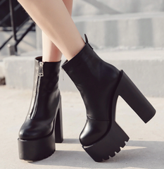 Square Heels Ankle Boots