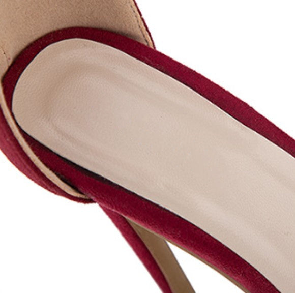 Elegant High-Heeled Buckle Strap Sandals
