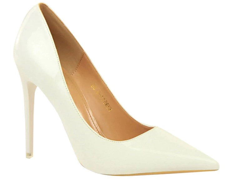 PU High Heel Basic Pumps 