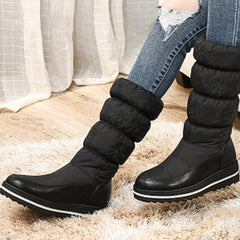 Thick Mid-Calf Snow Boots With Velvet Lining