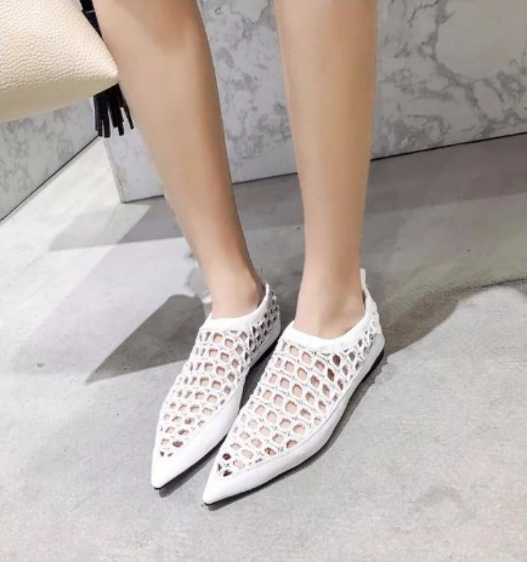 Breathable Rope Pointed Toe Loafers