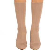 Warm Stretch High-Heeled Knitted Sock Boots