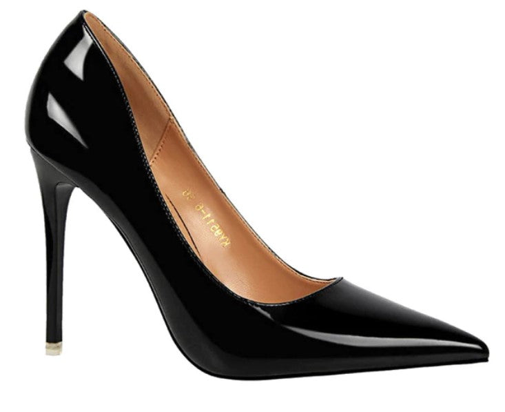 PU High-Heeled Basic Pumps