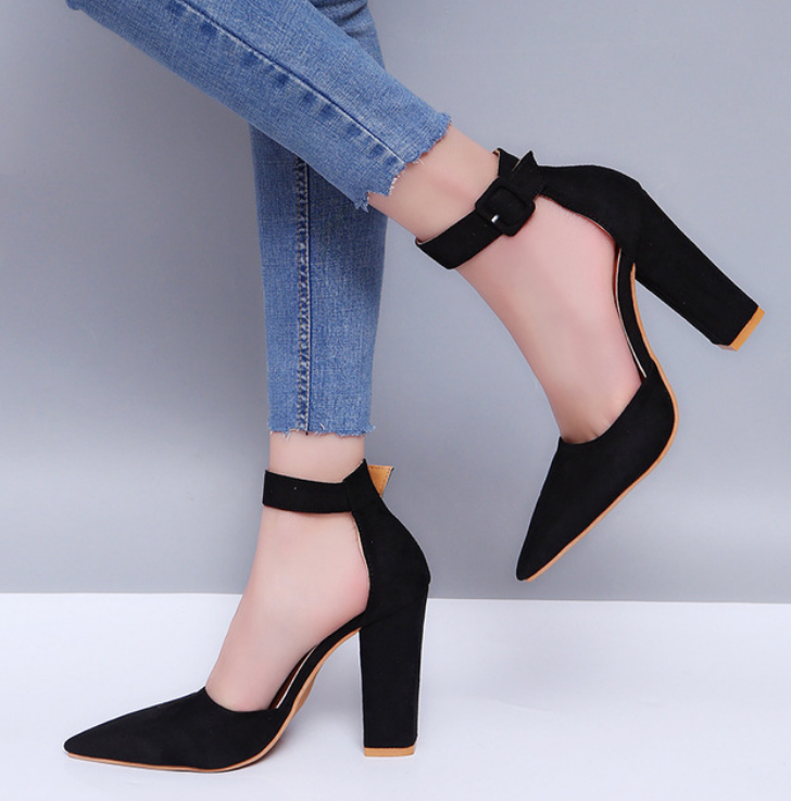 Women High Heel Sandals With Pointed Toe