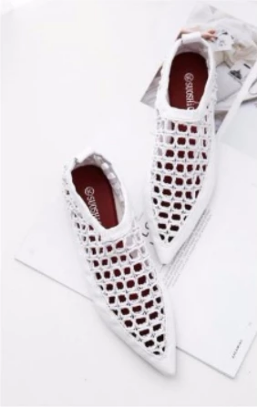 Breathable Rope Pointed Toe Loafers