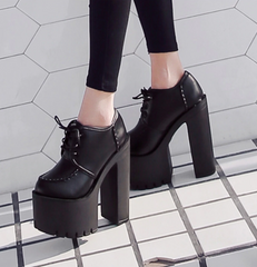 Lace-Up High Heels Pumps