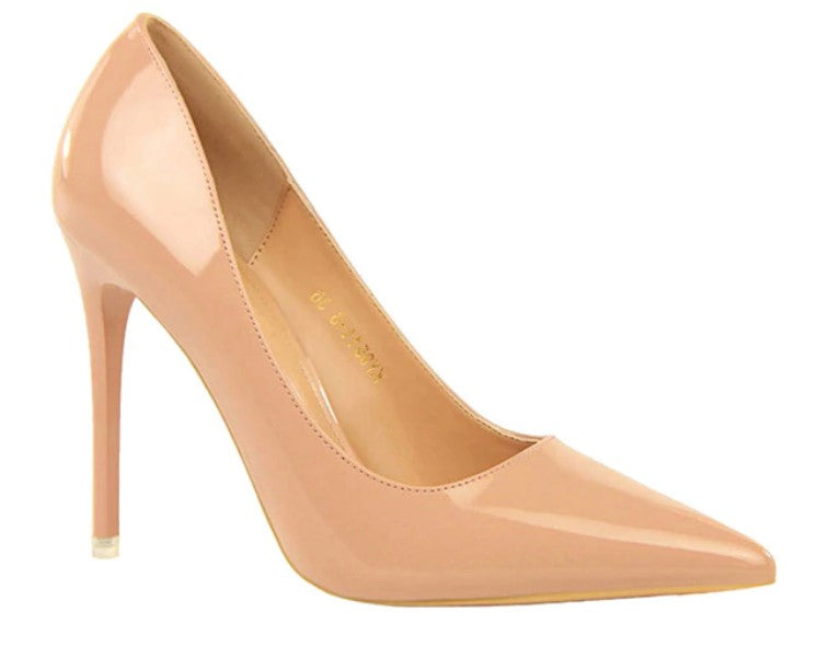 PU High Heel Basic Pumps 