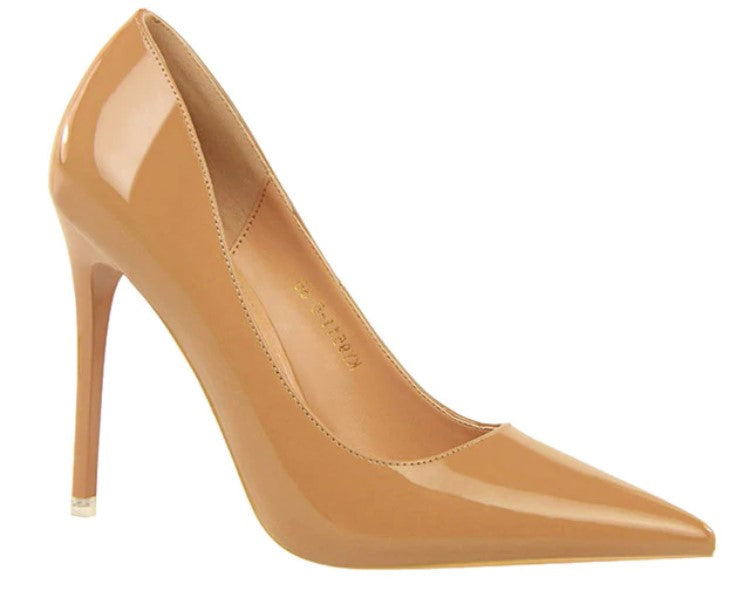 PU High Heel Basic Pumps 