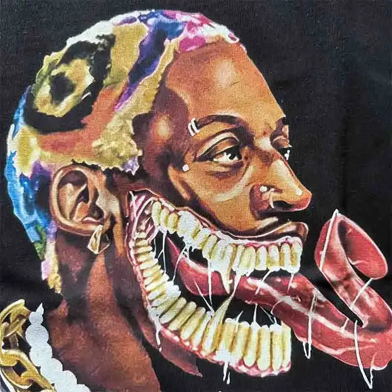 Camiseta retro de hip hop extragrande para hombre, edición Dennis Rodman
